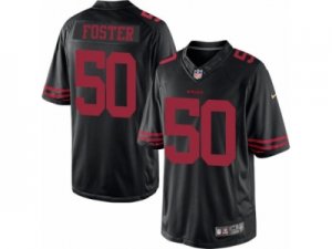 Mens Nike San Francisco 49ers #50 Reuben Foster Limited Black NFL Jersey