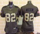 Women Nike Dallas Cowboys #82 Jason Witten Green Salute to Service Jerseys