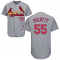 2016 Men St. Louis Cardinals #55 Stephen Piscotty Majestic Gray Flexbase Authentic Collection Player Jersey