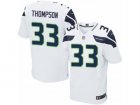 Mens Nike Seattle Seahawks #33 Tedric Thompson Elite White NFL Jersey