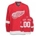 Customized Detroit Red Wings Jersey Red Home Man Hockey