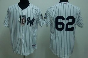 mlb new york yankees #62 chamberlain white(2009 logo)