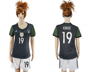 Womens Germany #19 Kruse Away Soccer Country Jersey