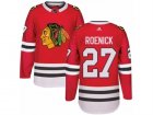 Mens Adidas Chicago Blackhawks #27 Jeremy Roenick Authentic Red Home NHL Jersey