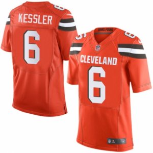 Mens Nike Cleveland Browns #6 Cody Kessler Limited Orange Alternate NFL Jersey