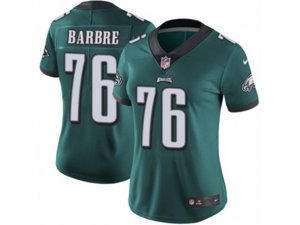 Women Nike Philadelphia Eagles #76 Allen Barbre Vapor Untouchable Limited Midnight Green Team Color NFL Jersey