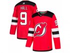 Adidas New Jersey Devils #9 Taylor Hall Red Home Authentic Stitched NHL Jersey