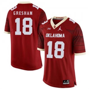 Oklahoma Sooners #18 Jermaine Gresham Red 47 Game Winning Streak College Football Jersey