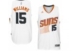 Mens Phoenix Suns #15 Alan Williams adidas White Swingman Home Jersey