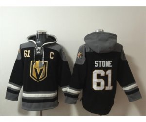 Men\'s Vegas Golden Knights #61 Mark Stone Black Ageless Must-Have Lace-Up Pullover Hoodie