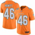 Mens Nike Miami Dolphins #46 Neville Hewitt Limited Orange Rush NFL Jersey