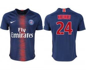 2018-19 Paris Saint-Germain 24 NKUNKU Home Thailand Soccer Jersey