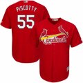 Mens Majestic St. Louis Cardinals #55 Stephen Piscotty Authentic Red Alternate Cool Base MLB Jersey