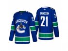 Mens adidas Vancouver Canucks #21 Loui Eriksson 2017-2018 Season Home Jersey