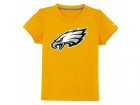 nike Philadelphia eagles authentic logo youth T-Shirt yellow