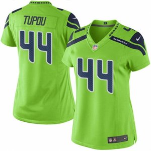 Women\'s Nike Seattle Seahawks #44 Tani Tupou Limited Green Rush NFL Jersey