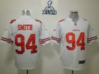 2013 Super Bowl XLVII NEW San Francisco 49ers #94 Justin Smith White (Game NEW)