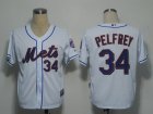 MLB New York Mets #34 Pelfrey White[Cool Base]