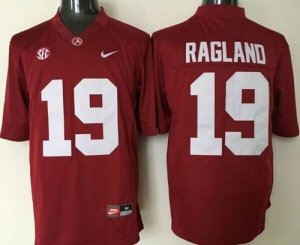 NCAA Alabama Crimson Tide #19 Reggie Ragland Red Stitched Jersey