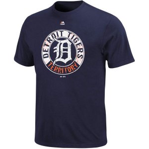 MLB Men\'s Detroit Tigers Majestic Big & Tall Cooperstown Generating Wins T-Shirt - Navy Blue