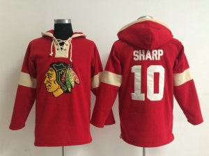 NHL chicago blackhawks #10 Patrick Sharp red jerseys[pullover hooded sweatshirt]