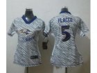 Nike Women Baltimore Ravens #5 Joe Flacco jerseys[fem fan zebra]