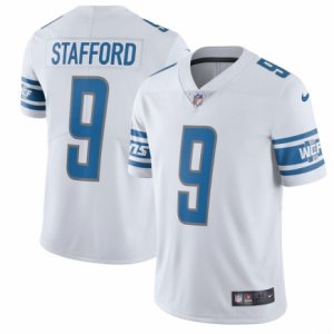 Mens Detroit Lions #9 Matthew Stafford Nike White 2017 Limited Jersey