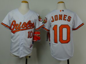 Youth mlb jerseys baltimore orioles #10 jones white