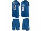 Mens Nike Detroit Lions #8 Brad Kaaya Limited Light Blue Tank Top Suit NFL Jersey