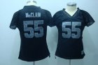 Women Oakland Raiders #55 mcclain black