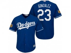 Mens Los Angeles Dodgers #23 Adrian Gonzalez 2017 Spring Training Cool Base Stitched MLB Jersey