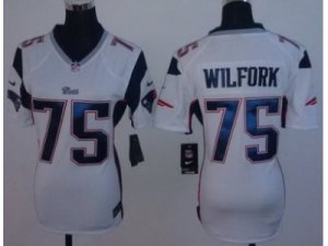 Nike Women New England Patriots #75 Vince Wilfork white Jerseys