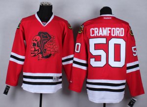 NHL Chicago Blackhawks #50 Corey Crawford Stitched red jersey[2014 new]