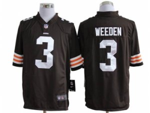 Nike NFL cleveland browns #3 weeden brown Game Jerseys