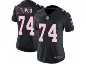 Women Nike Atlanta Falcons #74 Tani Tupou Black Alternate Vapor Untouchable Limited Player NFL Jersey