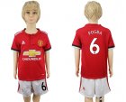 2017-18 Manchester United 6 POGBA Youth Youth Soccer Jersey