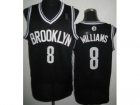nba Brooklyn Nets #8 Deron Williams Black Jerseys[Revolution 30]