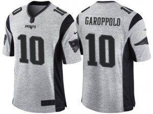 Nike New England Patriots #10 Jimmy Garoppolo 2016 Gridiron Gray II Mens NFL Limited Jersey