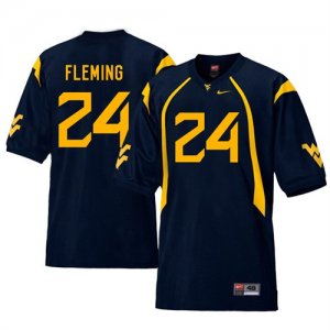 West Virginia Mountaineers #24 Maurice Fleming Navy College Football Jersey