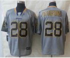 Nike jerseys minnesota vikings #28 peterson grey[Elite lights out]