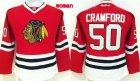 Women NHL Chicago Blackhawks #50 Corey Crawford red jerseys