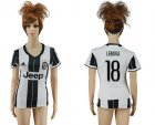 Womens Juventus #18 Lemina Home Soccer Club Jersey