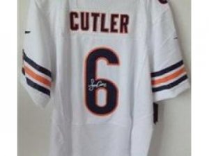 Nike NFL Chicago Bears #6 Jay Cutler White Jerseys(Signed Elite)