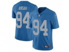 Nike Detroit Lions #94 Ziggy Ansah Blue Throwback Mens Stitched NFL Limited Jersey