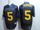 NCAA Michigan Wolverines #5 Peppers blue jerseys