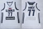Slovenija #77 Luka Doncic White National Basketball Jersey