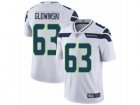 Mens Nike Seattle Seahawks #63 Mark Glowinski Vapor Untouchable Limited White NFL Jersey