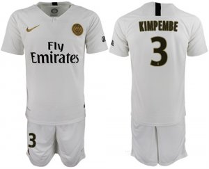 2018-19 Paris Saint-Germain 3 KIMPEMBE Away Soccer Jersey