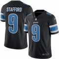 Mens Nike Detroit Lions #9 Matthew Stafford Limited Black Rush NFL Jersey