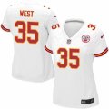 Womens Nike Kansas City Chiefs #35 Charcandrick West Limited White NFL Jersey